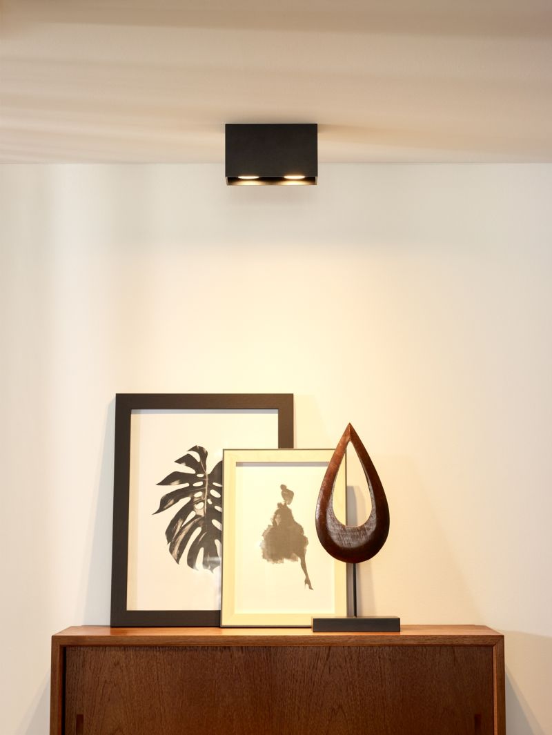 Lucide BODI - Stropné bodové svietidlo - 2xGU10 - Čierne